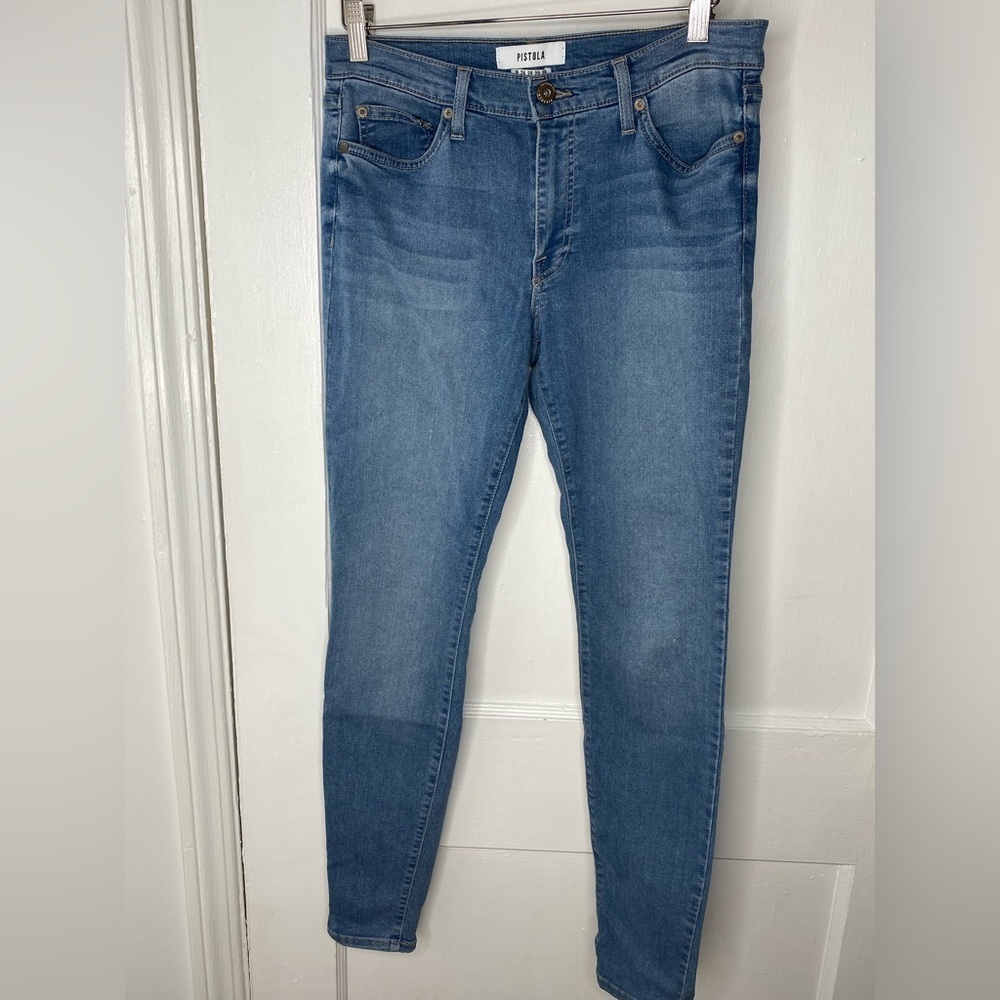 Pistola Women's Blue Skinny Jeans 28